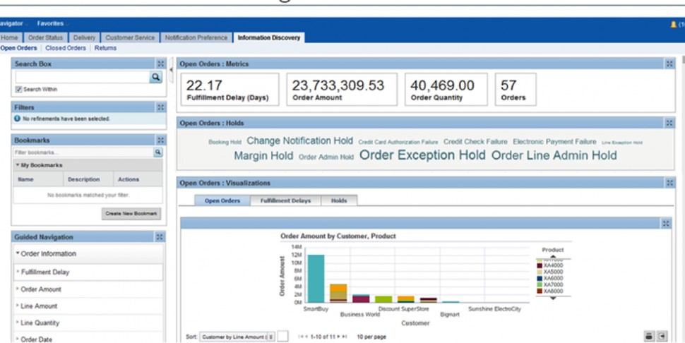 screenshot of Oracle E-Business Suite